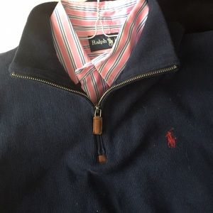 Polo Ralph Lauren 1/4 Zip Cotton Sweater - Men's M